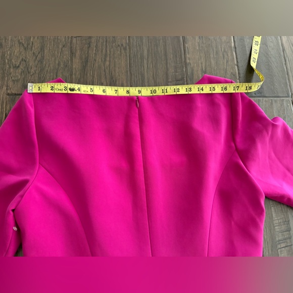 Carolina Herrera Peplum Midi Dress Size 14 - Picture 7 of 8